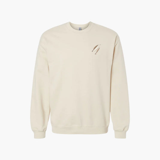 Three Fish Crewneck Sweatshirt - Sand